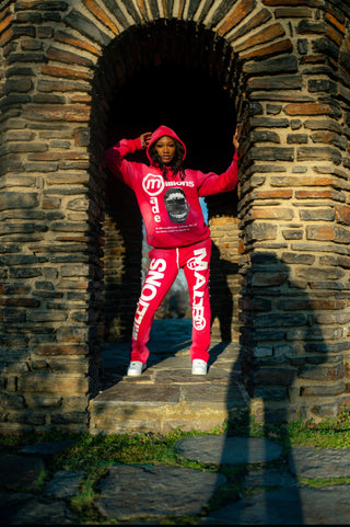 Pink Flared Millions Made Sweatsuit (Ready to Ship)(FREE SHIPPING)