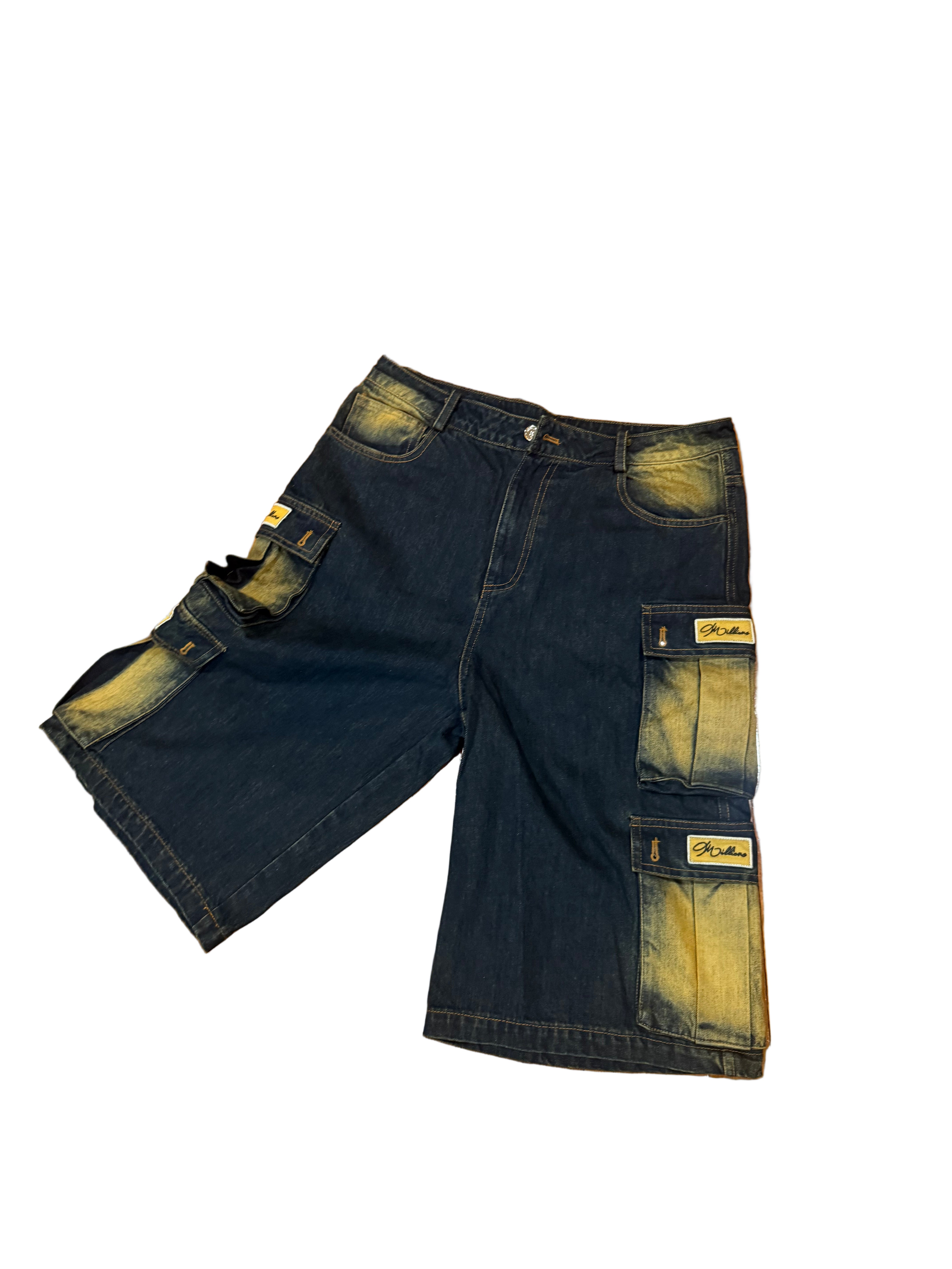(READY TO SHIP) DENIM VINTAGE WASHED JEAN SHORTS